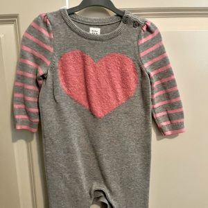 Baby Gap Heart sweater romper